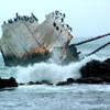 Shipwrecks off the coast
